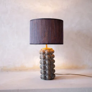 Unique handmade lampshades crafted in Haarlem from coconut fiber with vintage bases. Each piece is one-of-a-kind. Order now for unique home decor.