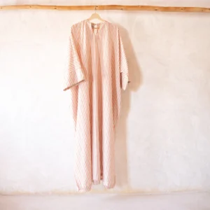 Shop the Lulu Linen Kaftan by Lorena Michelle, a sustainable and stylish piece from the Poetry of Arabia SS’24 collection. Handcrafted, versatile, and perfect for any occasion.
