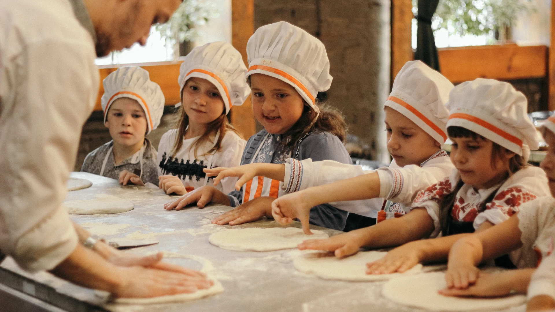 pizza making and baking culinary class for children