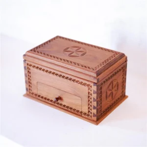 Hand-Carved Rectangle Box