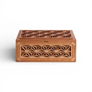 Kumiko Keepsakes Box with Tray