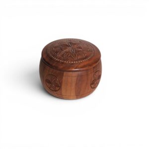 Round Carved Box