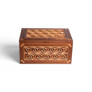 Kumiko Keepsakes Box with Tray