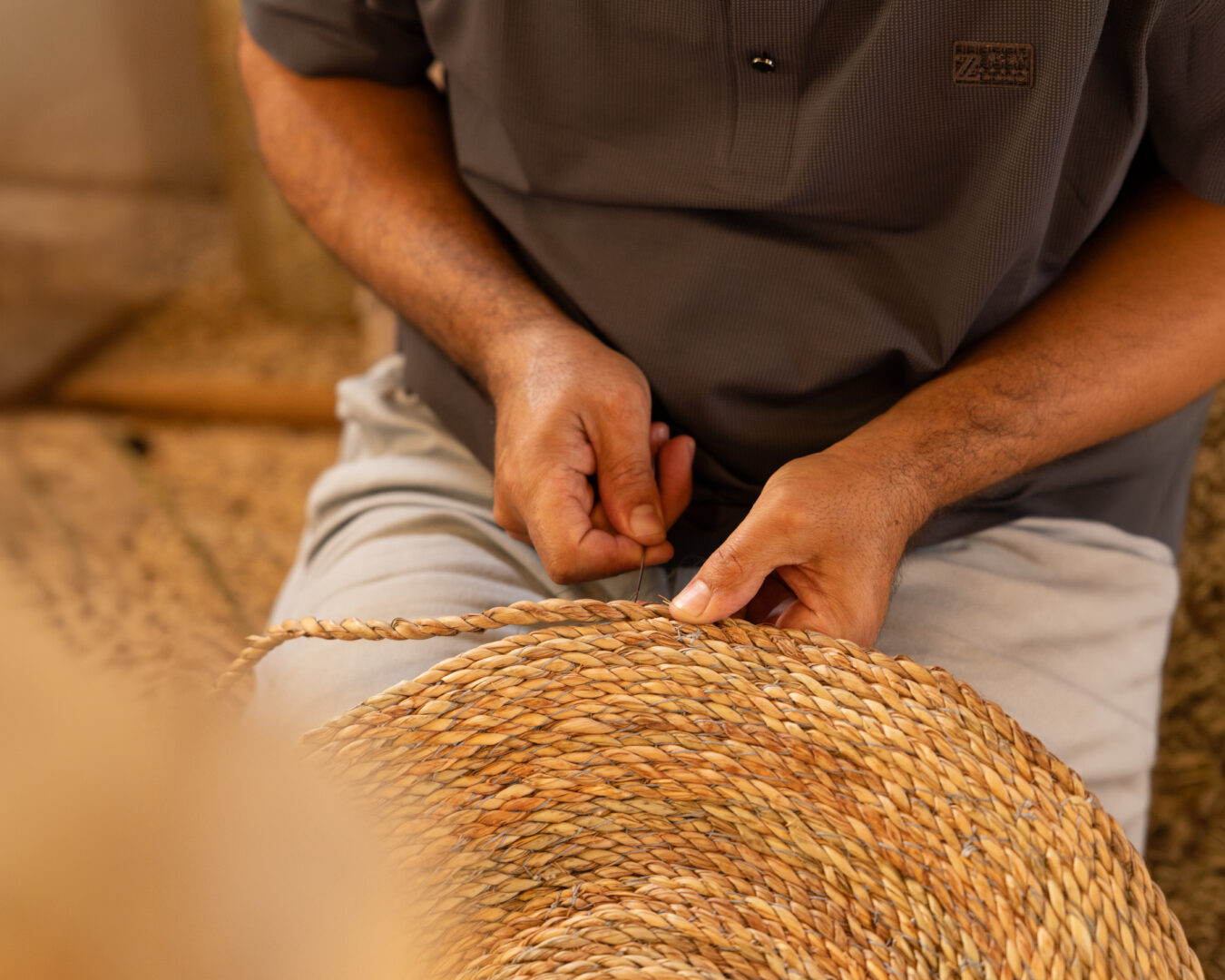 Natural fibres and craft work at Heenat Salma